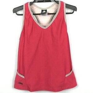 Vintage Nike ACG Racerback Tank Top Womens Large Shelf Bra Stretch Pink Pockets
